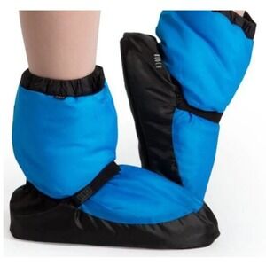 Bloch Warm Up Dance Booties Nylon SMALL Blue & Black Irina & Max NON-SMOKE Home